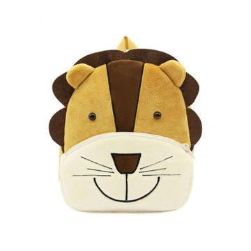 Cute Lion Kids Backpack for School | Soft Animal Bag for Toddlers