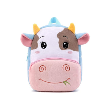 Cute Cow Kids Backpack | Cartoon Animal School Bag for Kids